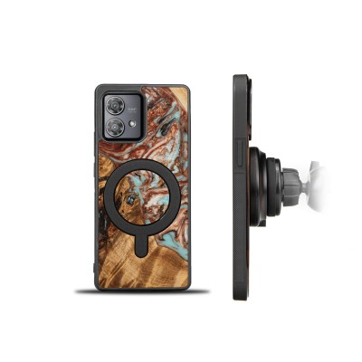 Picture 2 for: Bewood Resin Case  Motorola Edge 40 Neo  Planets  Jupiter  MagSafe