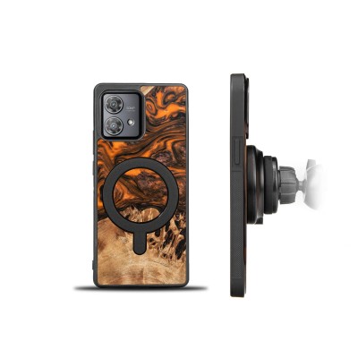 Picture 2 for: Bewood Resin Case  Motorola Edge 40 Neo  Orange  MagSafe