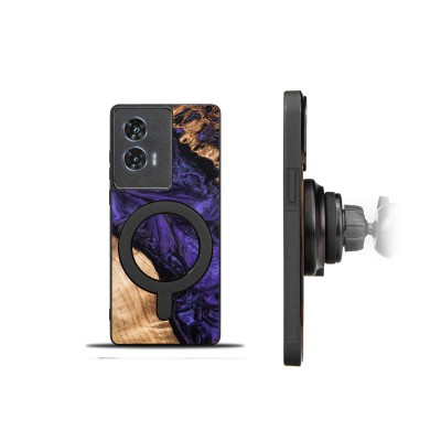 Obrazek 2 dla: Etui Bewood Unique do Motorola Edge 50 Fusion  Violet z MagSafe