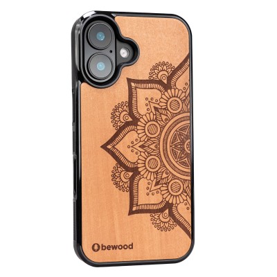 Obrazek 2 dla: Drewniane Etui Bewood do iPhone 16 MANDALA JABŁOŃ