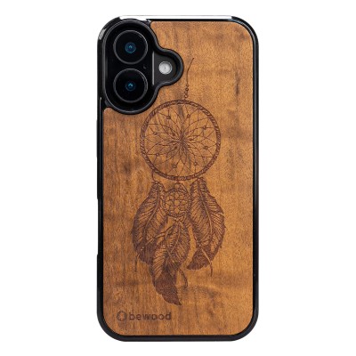 Obrazek dla: Drewniane Etui Bewood do iPhone 16 ŁAPACZ SNÓW IMBUIA