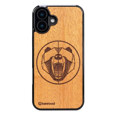 Picture for: Apple iPhone 16 Plus Bear Merbau Bewood Wood Case