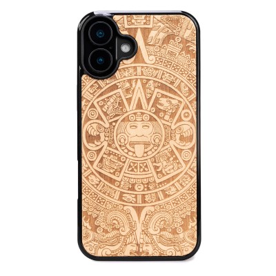 Picture for: Apple iPhone 16 Plus Aztec Calendar Anigre Bewood Wood Case