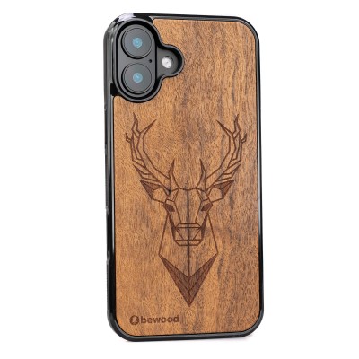 Picture 2 for: Apple iPhone 16 Plus Deer Imbuia Bewood Wood Case