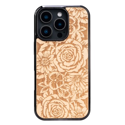 Obrazek dla: Drewniane Etui Bewood do iPhone 16 Pro RÓŻE ANIEGRE
