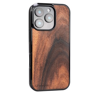 Obrazek 2 dla: Drewniane Etui Bewood do iPhone 16 Pro PALISANDER SANTOS