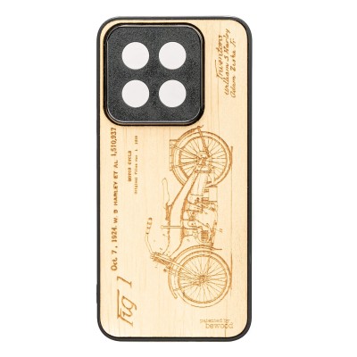 Obrazek dla: Drewniane Etui Bewood do Xiaomi 14T HARLEY PATENT ANIEGRE