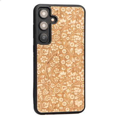 Obrazek 2 dla: Drewniane Etui Bewood do Samsung Galaxy S24 FE 5G KWIATY POLNE ANIEGRE