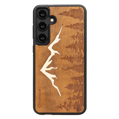 Obrazek dla: Drewniane Etui Bewood do Samsung Galaxy S24 FE 5G GÓRY IMBUIA