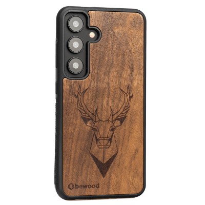 Obrazek 2 dla: Drewniane Etui Bewood do Samsung Galaxy S25 JELEŃ IMBUIA