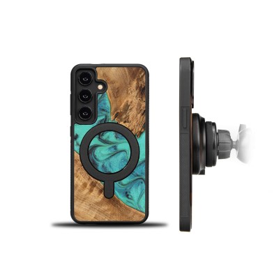 Obrazek 2 dla: Etui Bewood Unique do Samsung Galaxy S25 Turquoise z MagSafe
