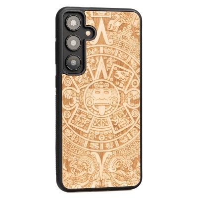 Picture 2 for: Samsung Galaxy S25 Plus Aztec Calendar Anigre Bewood Wood Case