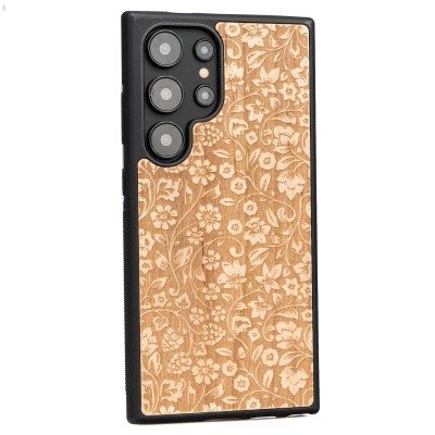 Obrazek 2 dla: Drewniane Etui Bewood do Samsung Galaxy S25 Ultra KWIATY POLNE ANIEGRE