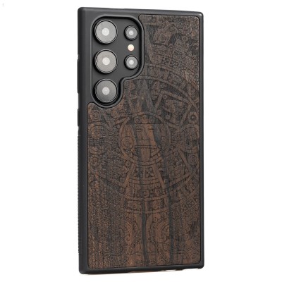 Obrazek 2 dla: Drewniane Etui Bewood do Samsung Galaxy S25 Ultra KALENDARZ AZTECKI ZIRICOTE