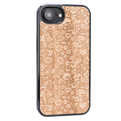 Obrazek 2 dla: Drewniane Etui Bewood do iPhone 17e / 16e KWIATY POLNE ANIEGRE
