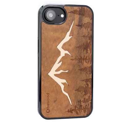 Obrazek 2 dla: Drewniane Etui Bewood do iPhone 17e / 16e GÓRY IMBUIA
