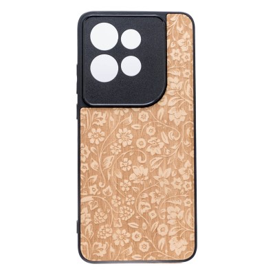 Obrazek dla: Drewniane Etui Bewood do Motorola Edge 50 Neo / 60 Neo KWIATY POLNE ANIEGRE