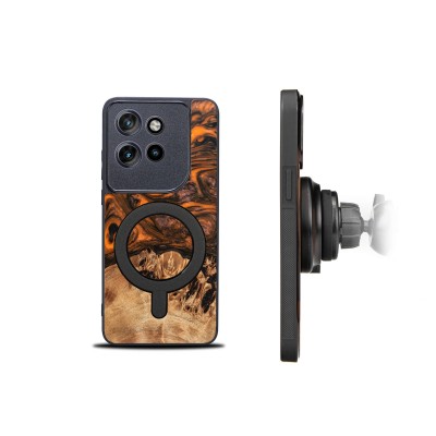 Obrazek 2 dla: Etui Bewood Unique do Motorola Edge 50 Neo / 60 Neo  Orange z MagSafe