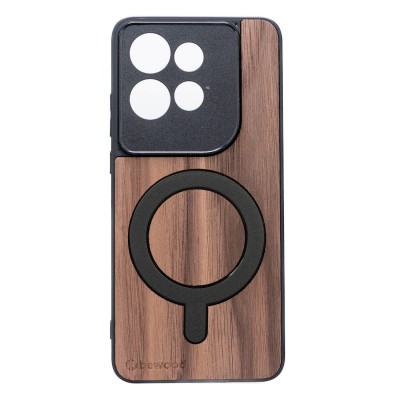 Obrazek dla: Drewniane Etui Bewood do Motorola Edge 50 Neo / 60 Neo ORZECH AMERYKAŃSKI z MagSafe