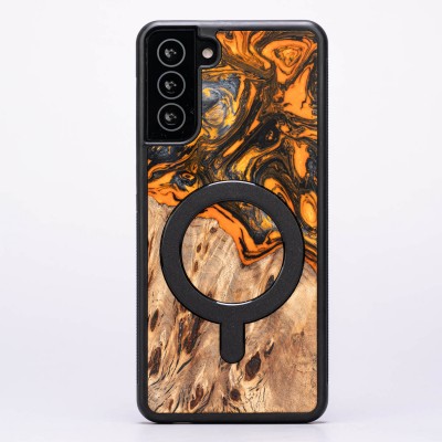 Obrazek dla: Etui Samsung Galaxy S21 Plus Unique  Orange MAGSAFE   Outlet  Ready 1143