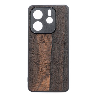 Obrazek dla: Drewniane Etui Bewood do Xiaomi Redmi Note 14 5G KALENDARZ AZTECKI ZIRICOTE