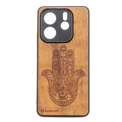 Obrazek dla: Drewniane Etui Bewood do Xiaomi Redmi Note 14 5G HAMSA IMBUIA