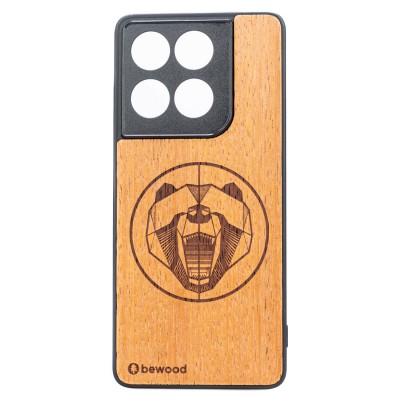 Obrazek dla: Drewniane Etui Bewood do Motorola Edge 60 / 60 Fusion 5G NIEDŹWIEDŹ MERBAU