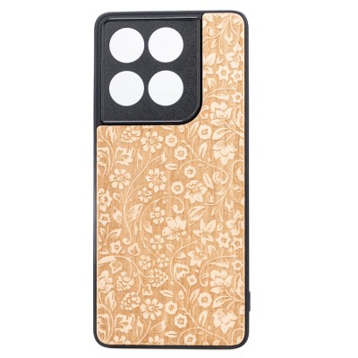 Obrazek dla: Drewniane Etui Bewood do Motorola Edge 60 / 60 Fusion 5G KWIATY POLNE ANIEGRE