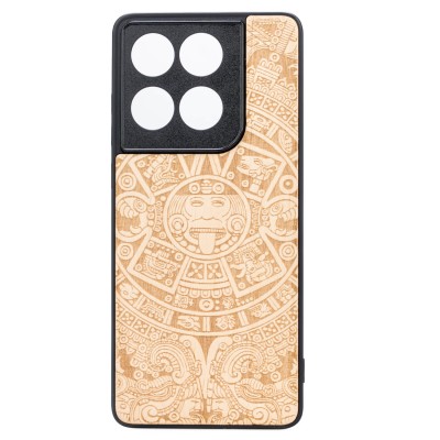 Obrazek dla: Drewniane Etui Bewood do Motorola Edge 60 / 60 Fusion 5G KALENDARZ AZTECKI ANIEGRE