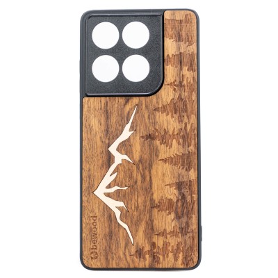 Obrazek dla: Drewniane Etui Bewood do Motorola Edge 60 Pro 5G GÓRY IMBUIA