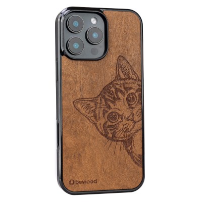 Obrazek 2 dla: Drewniane etui Bewood  Cat Lover  Imbuia