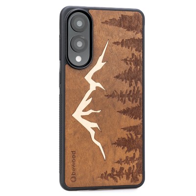 Obrazek 2 dla: Drewniane Etui Bewood do Samsung Galaxy S25 Edge GÓRY IMBUIA