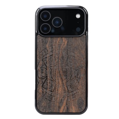 Picture for: Apple iPhone 17 Pro Max Aztec Calendar Ziricote Bewood Wood Case