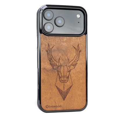 Obrazek 2 dla: Drewniane Etui Bewood do iPhone 17 Pro Max JELEŃ IMBUIA