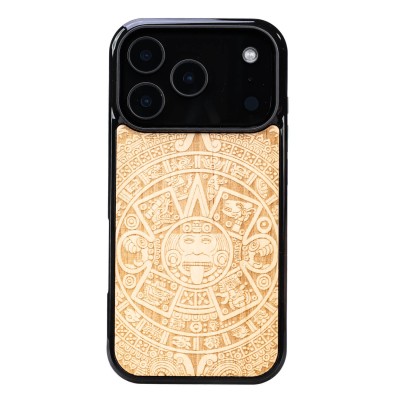 Picture for: Apple iPhone 17 Pro Aztec Calendar Anigre Bewood Wood Case