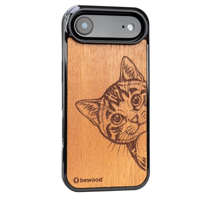 Obrazek 2 dla: Drewniane Etui Bewood do iPhone Air CAT LOVER MERBAU
