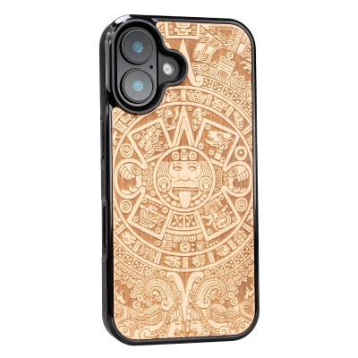 Picture 2 for: Apple iPhone 17 Aztec Calendar Anigre Bewood Wood Case