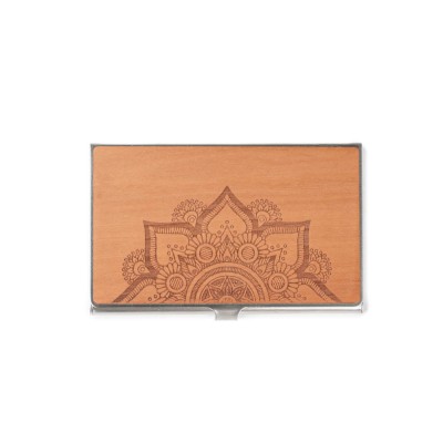 Picture 2 for: Business Card Holder Inox Mandala Apple Tree