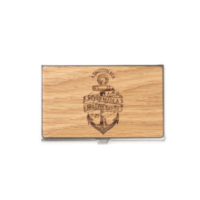Obrazek 2 dla: Drewniany Wizytownik Bewood Inox Kotwica Dąb