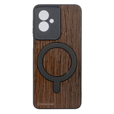 Obrazek dla: Drewniane Etui Bewood do Motorola G55 5G DĄB WĘDZONY z MagSafe