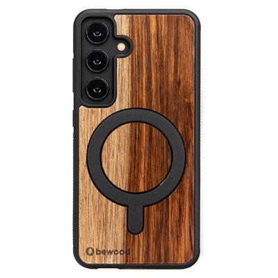 Obrazek dla: Drewniane Etui Bewood do Samsung Galaxy S25 FE 5G MANGO z MagSafe