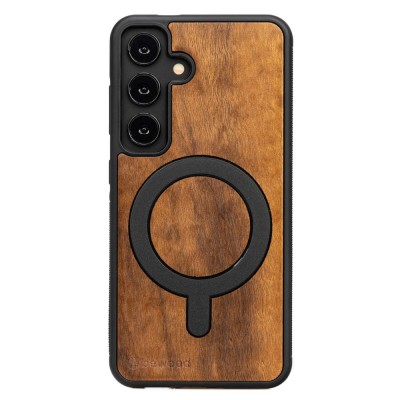 Obrazek dla: Drewniane Etui Bewood do Samsung Galaxy S25 FE 5G IMBUIA z MagSafe