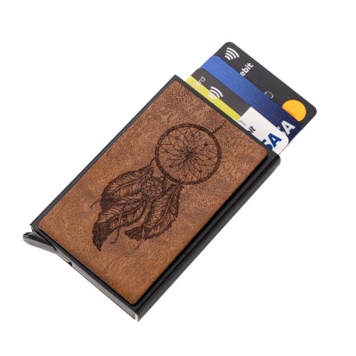 Picture for: Credit Card Case Bewood Inox Dreamcatcher Imbuia