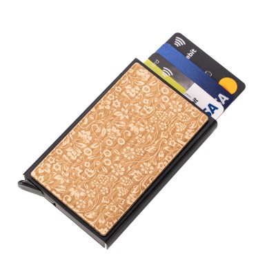 Picture for: Credit Card Case Bewood Inox Flowers Aniegre