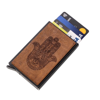 Picture for: Credit Card Case Bewood Inox Hamsa Imbuia