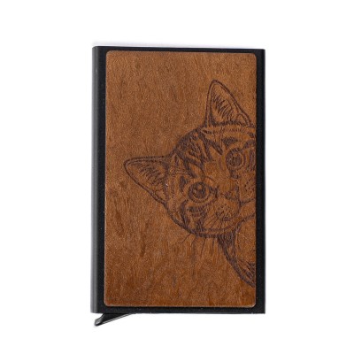 Obrazek 2 dla: Etui na karty Bewood Cat Lover Imbuia