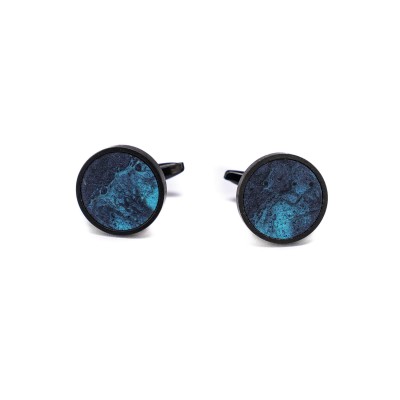 Obrazek dla: Spinki do mankietów Bewood Unique  Dream Island  Black  18mm