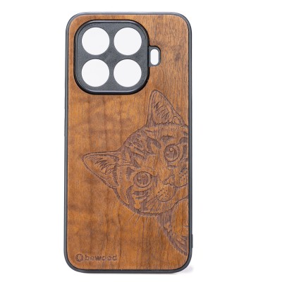 Obrazek dla: Drewniane Etui Bewood do Xiaomi 15T Pro CAT LOVER IMBUIA