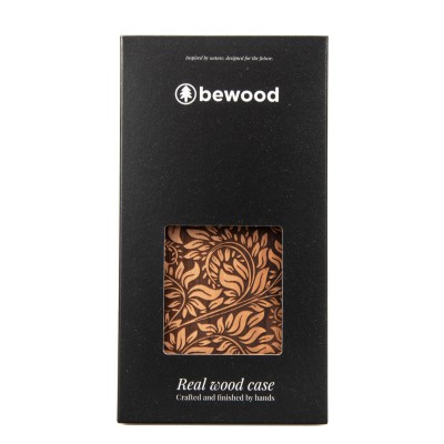 Obrazek 2 dla: Drewniane Etui Bewood do Motorola G86 5G LIŚCIE JABŁOŃ