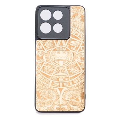 Obrazek dla: Drewniane Etui Bewood do Motorola G86 5G KALENDARZ AZTECKI ANIEGRE